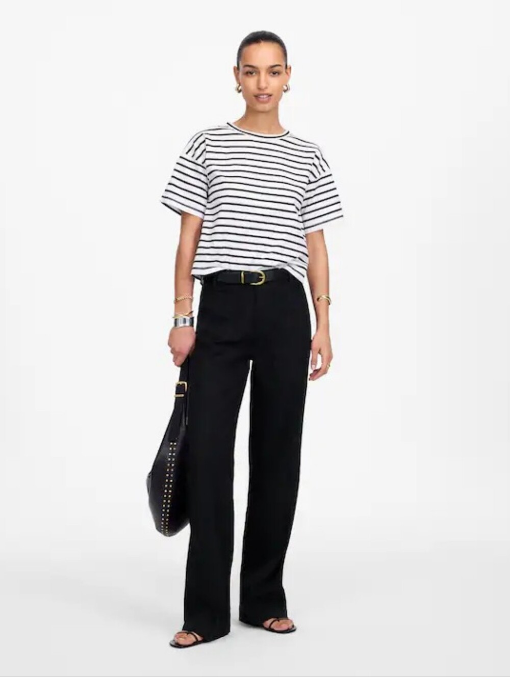 Madewell Patch Pocket 100% Linen Flare Pant